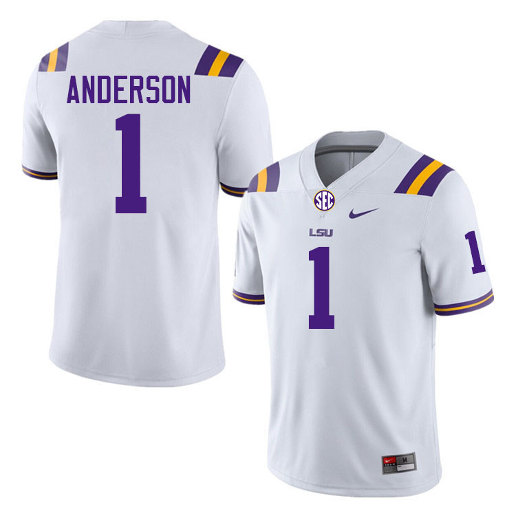 Aaron Anderson LSU Tigers Jersey,Louisiana State University Tigers Football Jersey-White